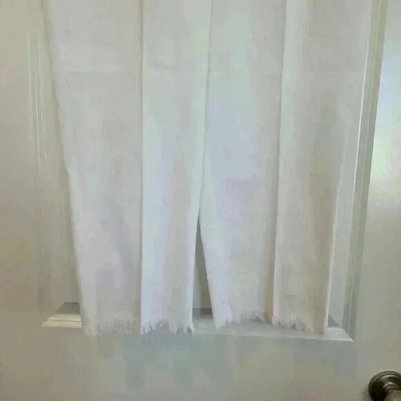 Zac & Rachel White Cotton/Poly/Spandex Raw Hem Jeans NEW - Picture 5 of 10